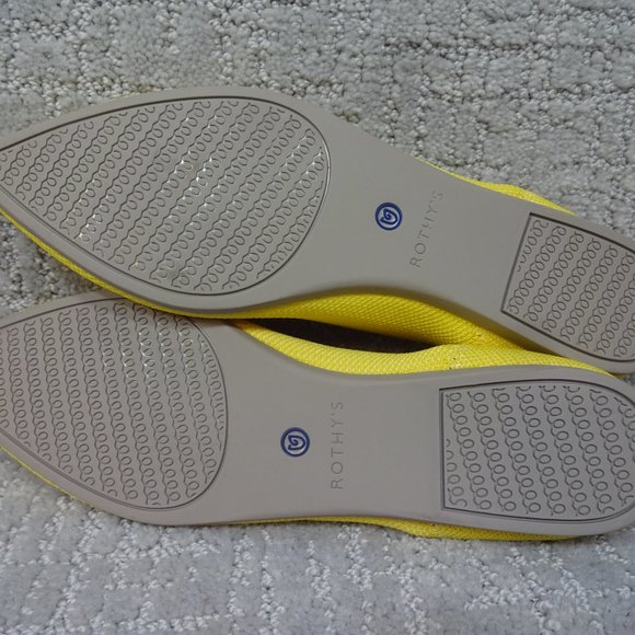 Rothy's The Point Retired Sunshine Flats Slip On Shoes Women's Size 8-10 US - Picture 6 of 11